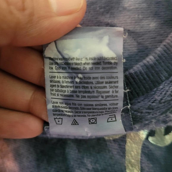 Champion Reverse Wave Gray Bleached Crewneck Drop Shoulder Sweatshirt Size M - Picture 11 of 11